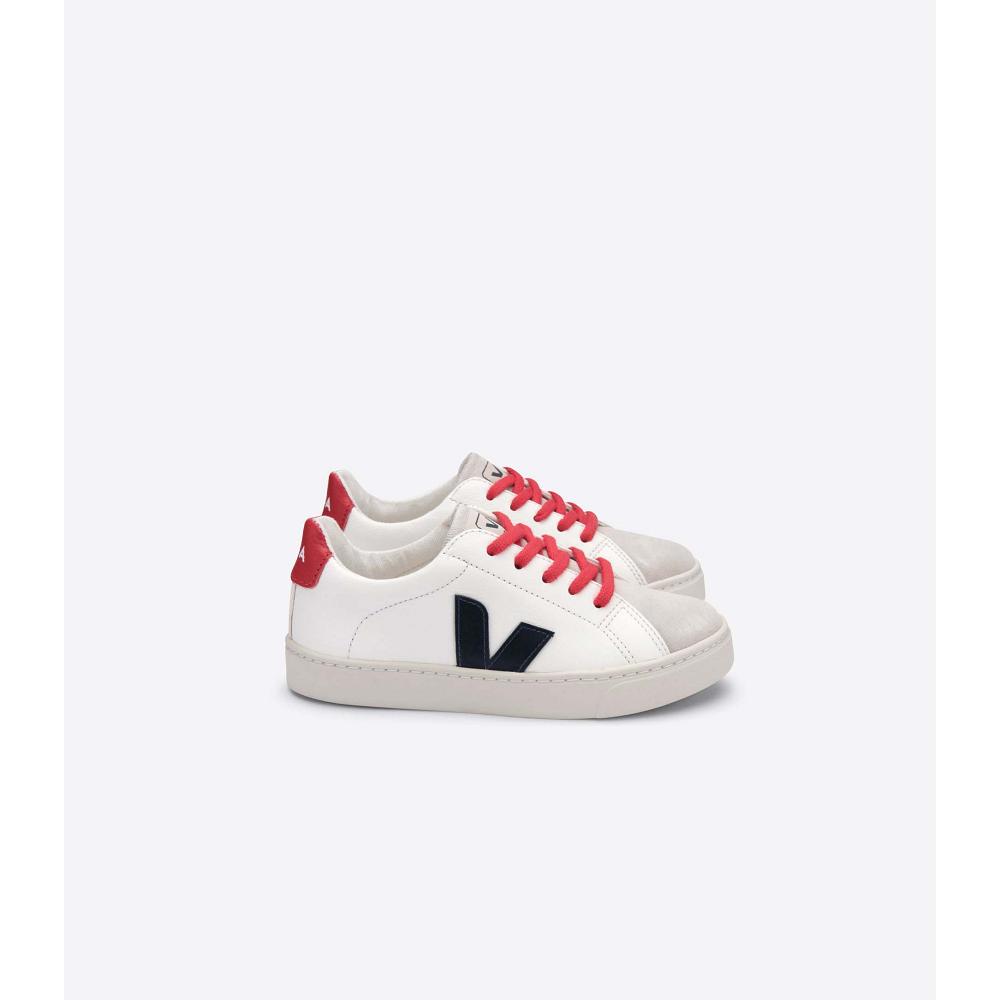 παπουτσια παιδικα Veja ESPLAR LACES CHROMEFREE White/Black/Red | GR 732OKI